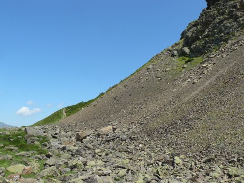 paysages - eboulis pierriers écroulements peu ou non végétalisés - 